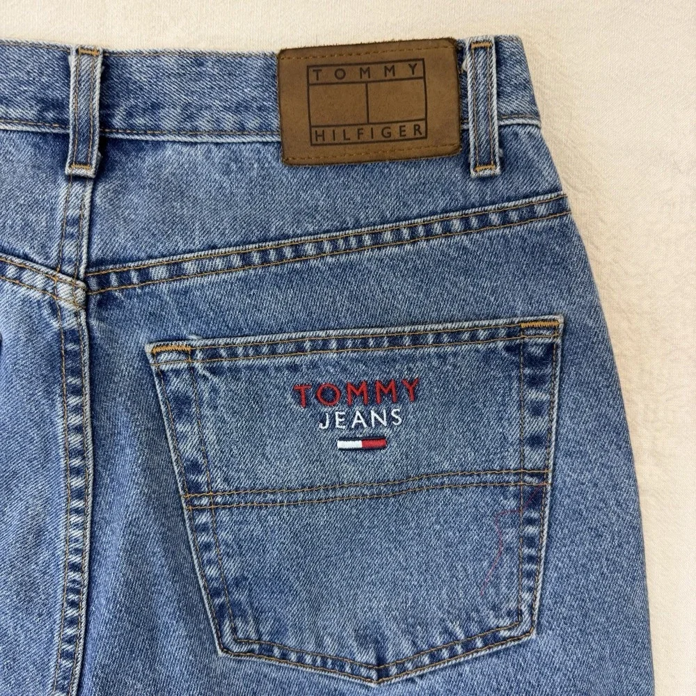 Tommy Hilfiger Tommy Jeans Freedom Mens 34x34 Made USA Light Wash Y2K